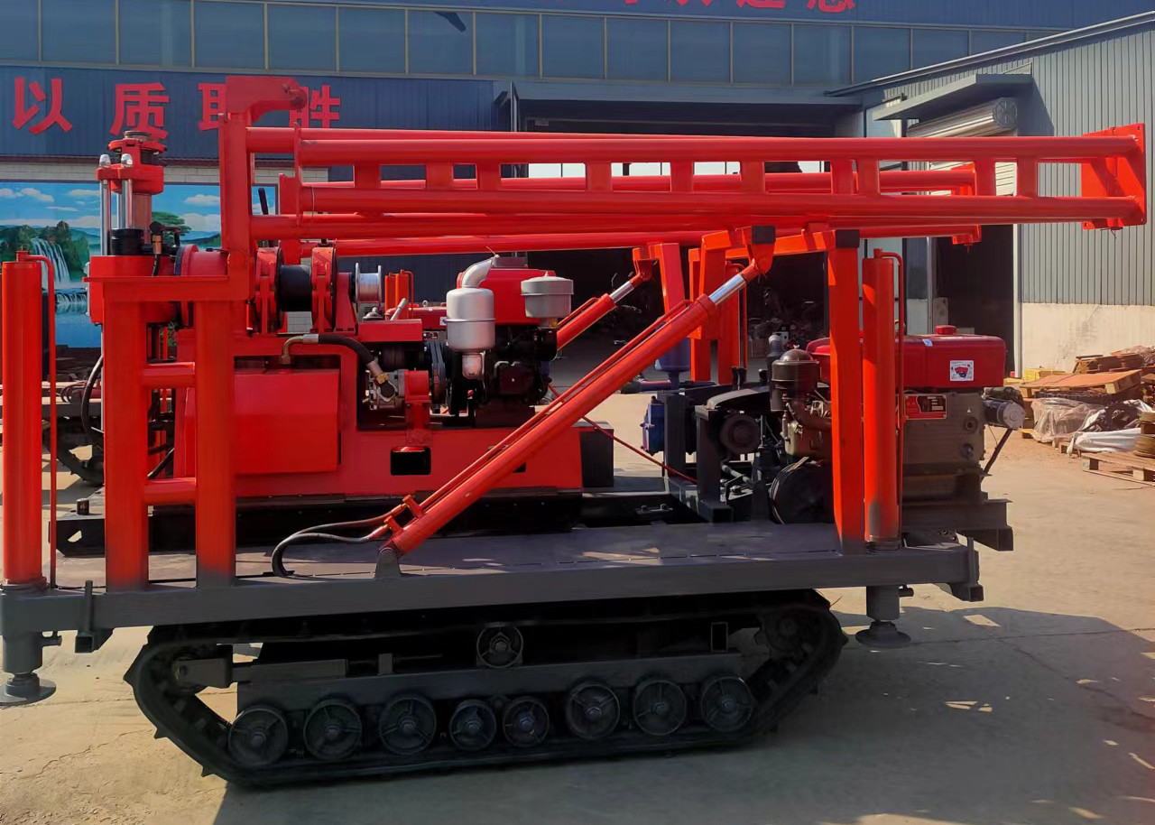 Suolo automatico di Borewell montato rimorchio portatile delle piattaforme di produzione che verifica cento metri
