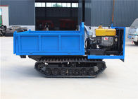 Camion blu di Ton Mini Rubber Track Transporter Dumper di colore 2 di operazione semplice